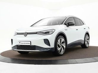 volkswagen id.4 204pk max 77 kwh · warmtepomp · panoramadak · 360 camera · elek. trekhaak · elek. achterklep · 21'' inch ·