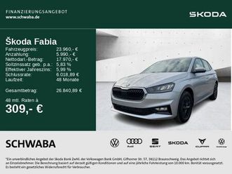 skoda fabia selection 1,0 tsi dsg *led*acc*r-kam*shz