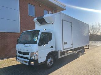 2016 fuso canter 7c18 fridge box taillift side door no vat export temperature controlled diesel a...