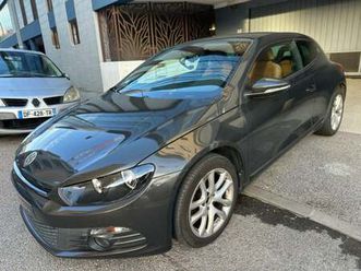 volkswagen scirocco 1.4 tsi 160 carat intérieur cuir marron