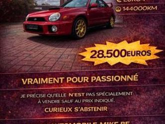 ② subaru impreza wrx 2004 111000km — subaru — 2ememain