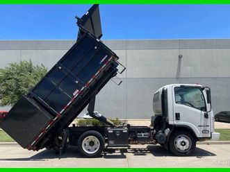 2022-isuzu-npr-13ft-hydraulic-dump-bed-6-6-v8-no-cdl-landscape-ha