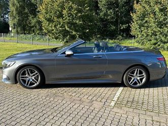 mercedes-benz s 500 amg line cabrio burmester, leder, airscarf