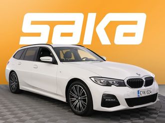 bmw 330 g21 touring 330e business m sport ** akkukäyttöinen lisäläm. / 360u00b0 / koukku / kaukovaloassistentti / nahka-alcantara**
