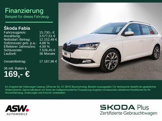 skoda fabia combi clever best of 1.0tsi led navi shz