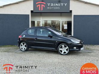 peugeot 206 s16 2.0 136ch + toit ouvrant + suivi complet + garantie 6 mois