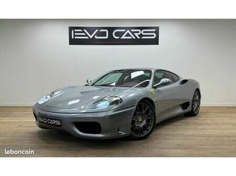 ferrari 360 modena v8 3.6 400 ch boite f1 origine france / jantes challenge / int. rouge cartier