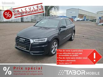 audi q3 2.0 tdi sport s-line ahk lm navi led pdc gra