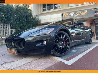 maserati granturismo 4.2 v8 ferrari 405 cv noir carbone cuir rosso palissandre