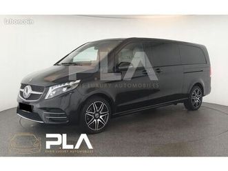 mercedes classe v ii (2) extra-long 300 d 8 places 4 matic pack amg + cuir beige + 2 portes electriques + camera 360°