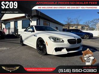 $209/mo - 2014 bmw 6 series 2dr conv 650i rwd