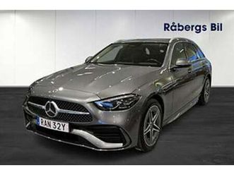 mercedes-benz c 300 t e 9g-tronic amg line/drag/v-hjul