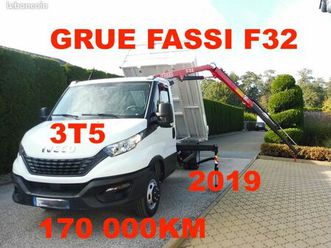 iveco benne grue 35c16 de 2019 avec 170 000km