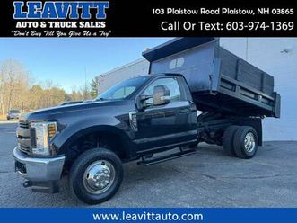2019 ford super duty f-350 drw xlt reg cab dump body 6.2l v8 4x4 59k m