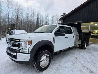 2020 ford f550 4x4 dually dump truck 7.3l gas v8 low miles 1 owner