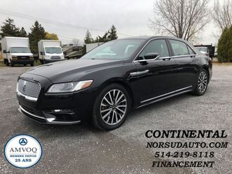 2019 lincoln continental sélect