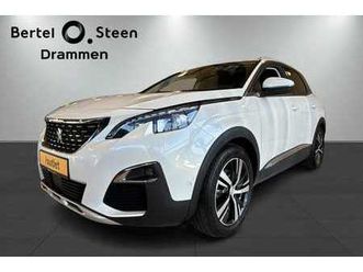 peugeot 3008 allure 180hk automat/ navi/ adaptiv cruise/ eu 2027 2018, 107 090 km, kr 179 000,-