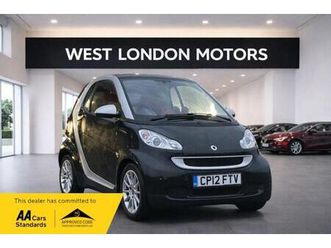 2012 smart fortwo 1.0 mhd passion softtouch euro 5 (start/stop) 2dr coupe petrol automatic