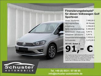 volkswagen golf sportsvan sound 1.6tdi*acc navi shz pdcv+h