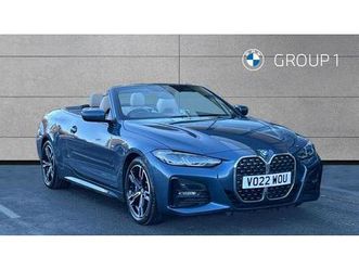 bmw 4 series 430d m sport convertible 3.0 2dr