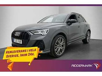 audi q3 q 2.0 tdi s line värmare drag cockpit sensorer fart