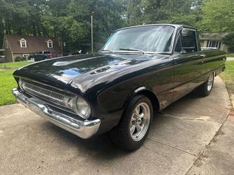 1961 ford falcon rebuilt 302 v8, fresh black paint, well-preserved