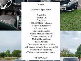 chevrolet spin activ 1.8 8v econo. flex 5p aut. 2016