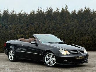 mercedes-benz clk 320 cdi cabrio-leber braun-navi-xenon-klimaa