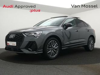 audi q3sportback 3 x s-line 35tfsi 150pk *automaat*pano dak*trekhaak*keyless*alcanatra*sportseats*sfeerverlichting*...