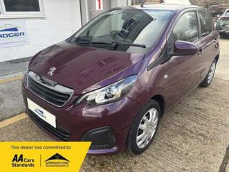 2017 peugeot 108 1.0 active euro 6 5dr hatchback petrol manual