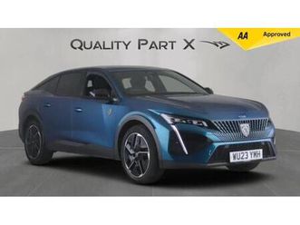 2023 peugeot 408 1.2 puretech gt fastback eat euro 6 (start/stop) 5dr hatchback petrol automatic
