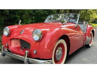 1954 triumph tr2 rouge manuel, 4 vitesses conduite à gauc...