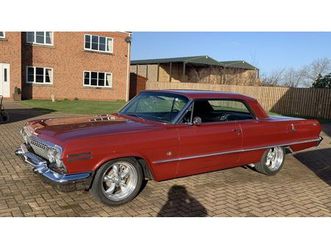 1963 chevrolet impala rouge manuel, 4 vitesses conduite à...