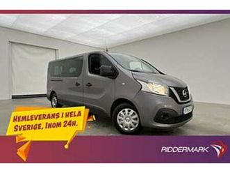 nissan nv300 kombi lång 170hk värmare drag b-kamera 9-sits