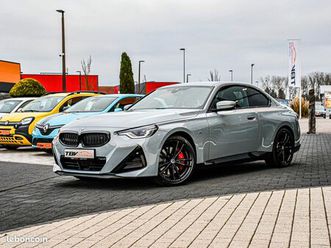 bmw série 230i coupe (g42) m sport brooklyn grau black shadow line camera full led keyless live cockpit pro carplay — pas de malus
