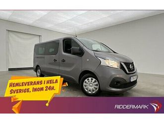 nissan nv300 kombi lång värmare drag b-kamera 9-sits