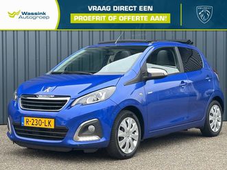 peugeot 108 1.0 e-vti 72pk 5d top! collection i cabrio i all season i airco i usb/aux i