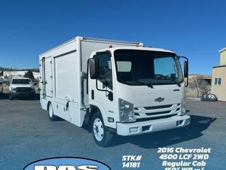 2016 chevrolet 4500 lcf reg cab 150wb w/ refrigerated box - stk#14181