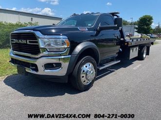 2019 dodge ram 5500 heavy duty flatbed rollback tow truck cummins