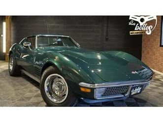 1971 chevrolet corvette vert foncé manuel, 4 vitesses con...