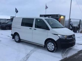 ② volkswagen transporter 2023 66000km dubbel/cabine 6plaatsen — camionnettes & utilitaires — 2ememain