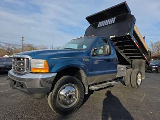 2001 ford f-550 super duty 4wd regular cab dump truck