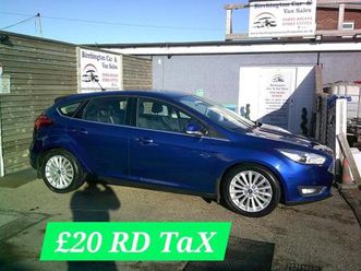 2016 ford focus 1.0cc petrol 125 titanium x leather full spec, full service new timing belt hatch...