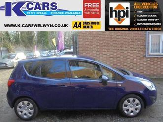 2012 vauxhall meriva 1.4t 16v exclusiv euro 5 5dr mpv petrol manual