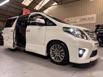 2014 toyota alphard 2.4z golden eyes ii edition, twin sunroofs, 57,000 miles