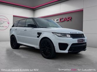 land rover range rover 5.0l v8 svr supercharged caméra de recul sièges électriques sound system meridian garantie 12 mois