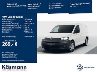 volkswagen caddy cargo maxi 2.0tdi kam pdc shz gra digital