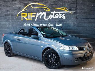 renault megane ii cc 2.0l essence 135 ch edition privilege - climauto - cuir chauffant - 2nd main - entretien renault - en tres bel etat