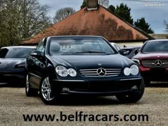 mercedes classe clk cabriolet 240 elégance auto. 1main/cuirchauf/siegamemoire/regvit/parksensor/gps