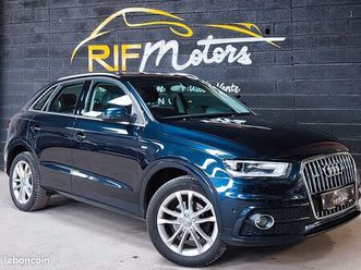 audi q3 facelift 2.0l tdi 177 ch quattro s-tronic edition s-line de 2014 - 4 roues motrices permanentes - semi cuir alcantara - sieges chauffants - xenon - gps 